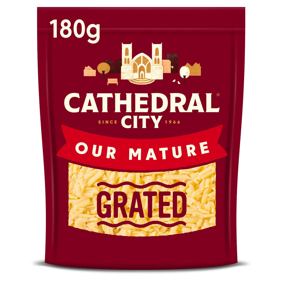 Cathedral City Grated Mature Cheddar Cheese 180g - Moo Local