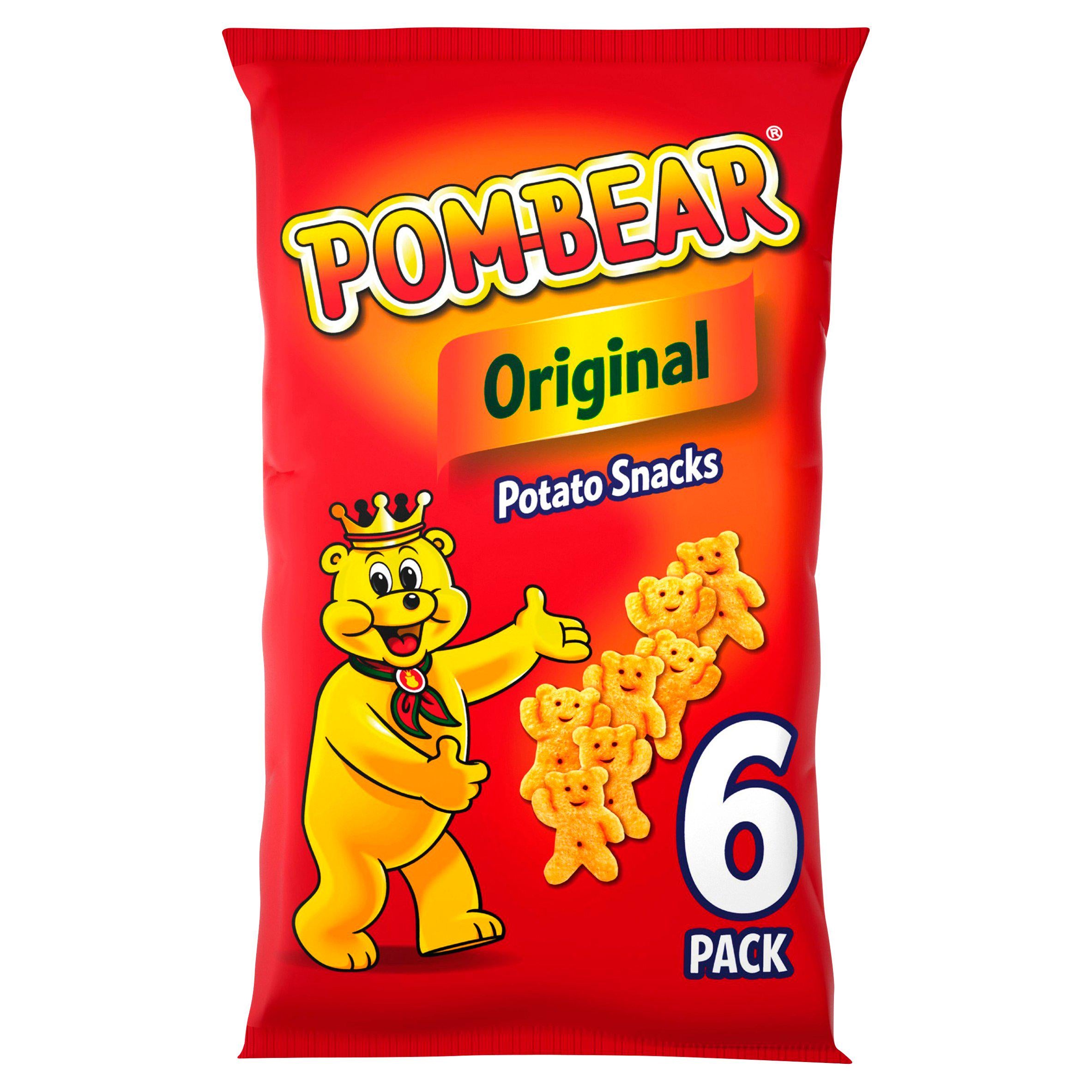 Pom-Bear Original Multipack Crisps 6x13g - Moo Local