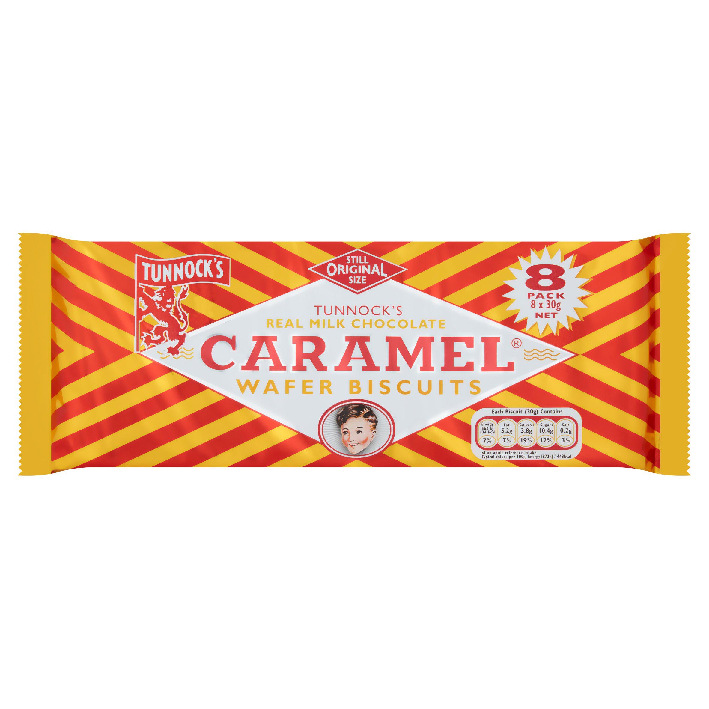Tunnock's Caramel Wafers x8 - Moo Local