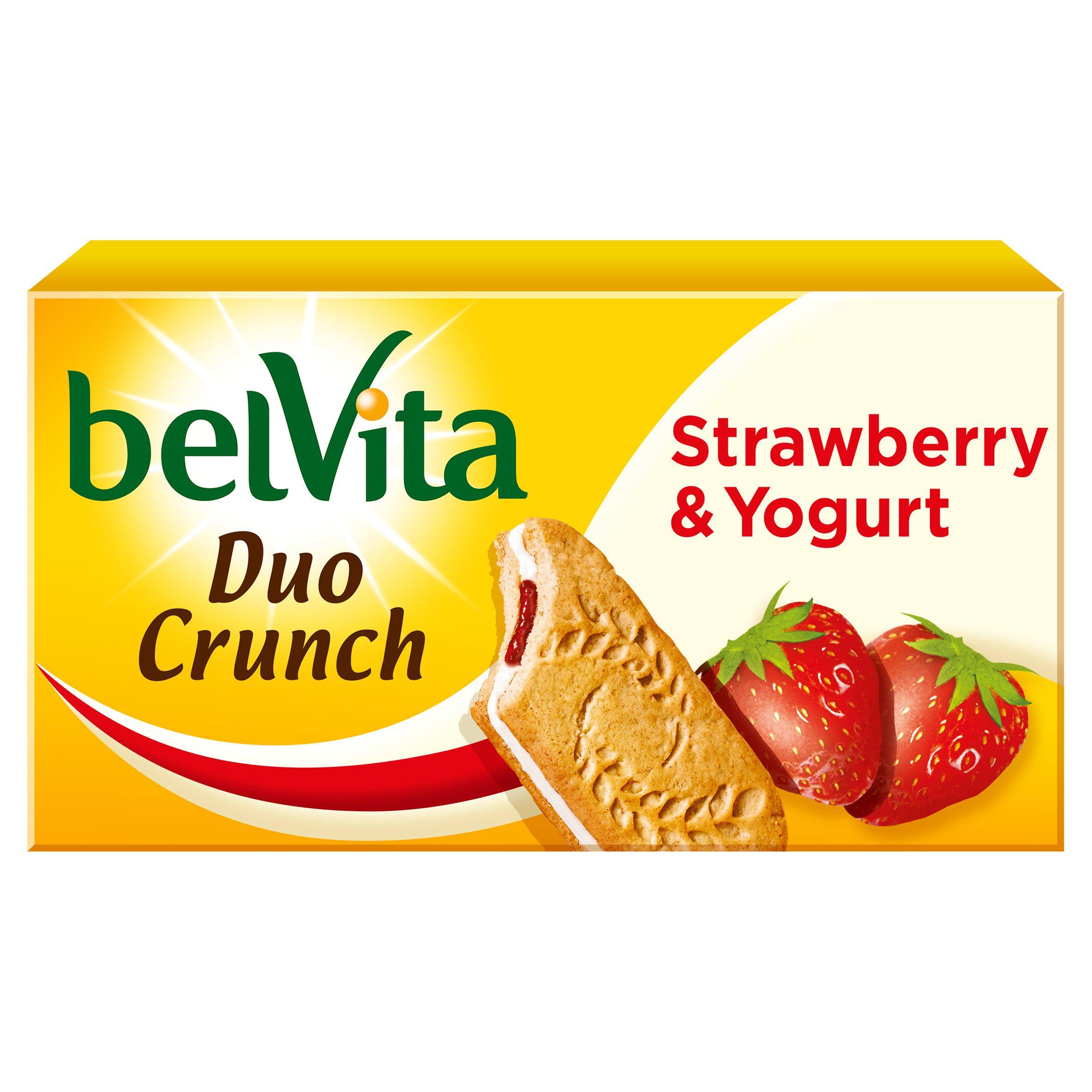 Belvita Breakfast Biscuits Duo Crunch Strawberry & Live Yogurt Multipack 5pk 253g - Moo Local
