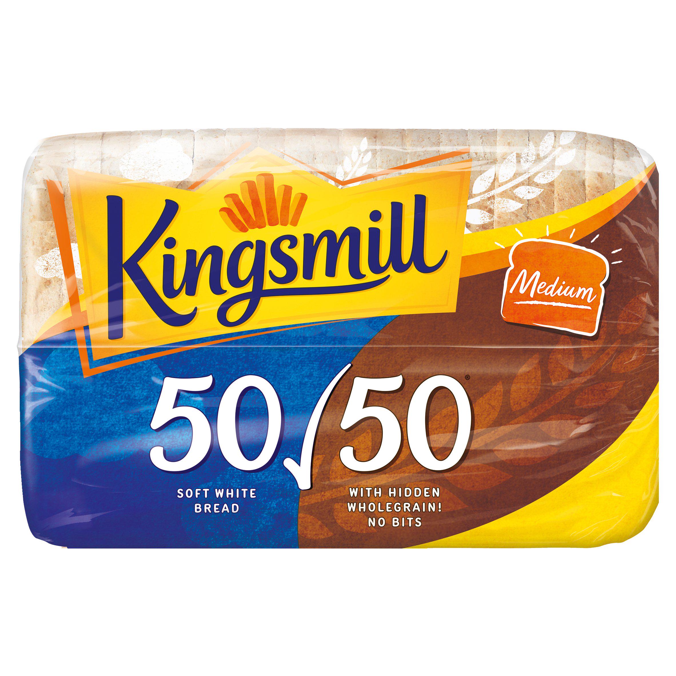 Kingsmill 50/50 Medium Bread 800G (4666627031129)