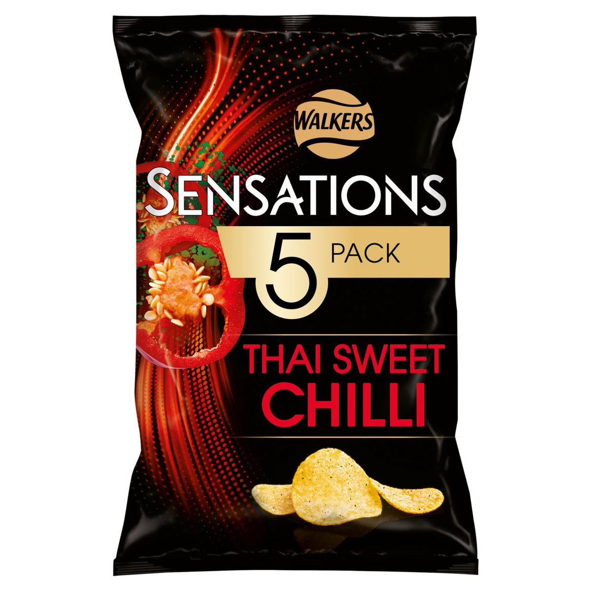 Walkers Sensations Thai Sweet Chilli Multipack Crisps 5x25g - Moo Local