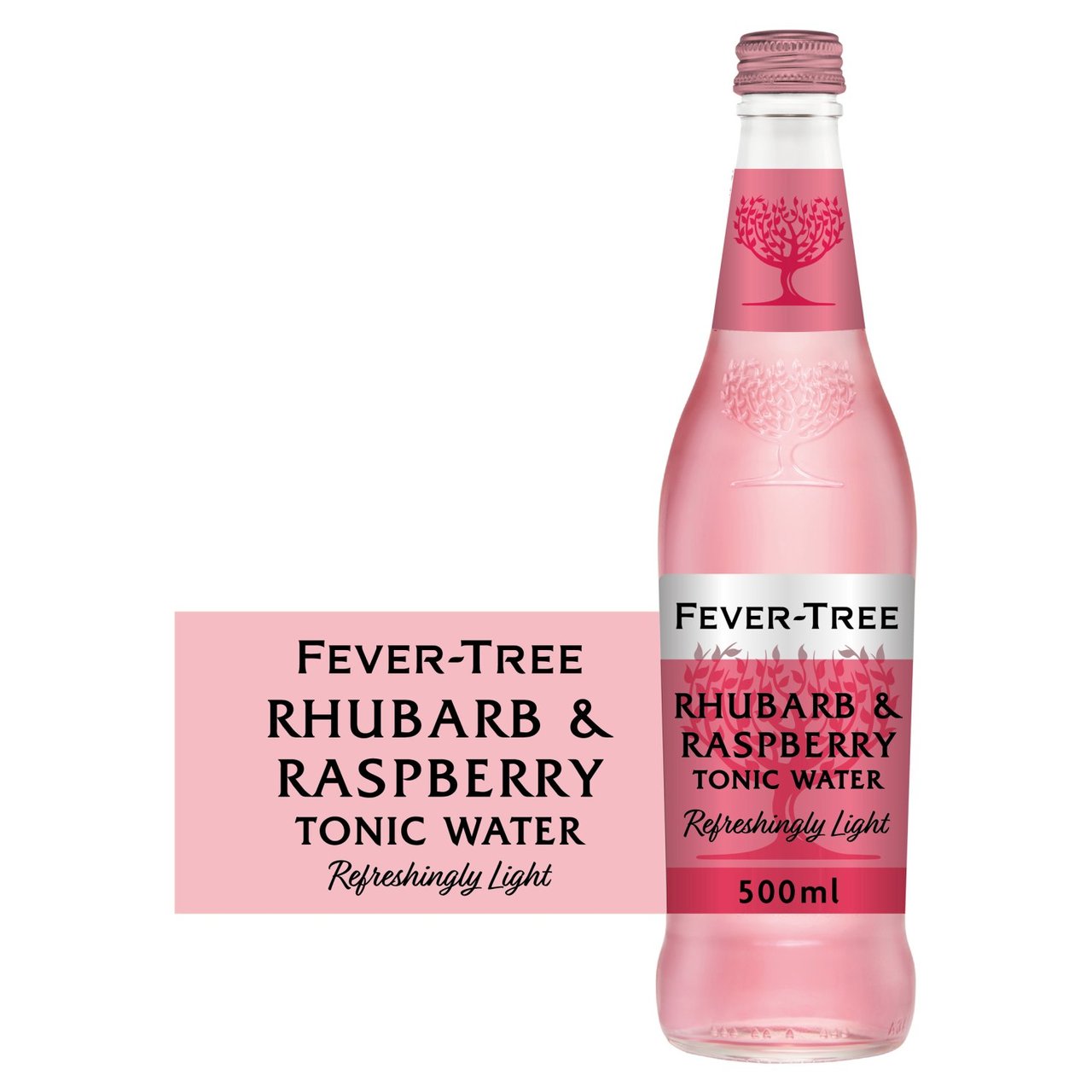 Fever-Tree Refreshingly Light Sweet Rhubarb & Raspberry Tonic Water 500ml - Moo Local