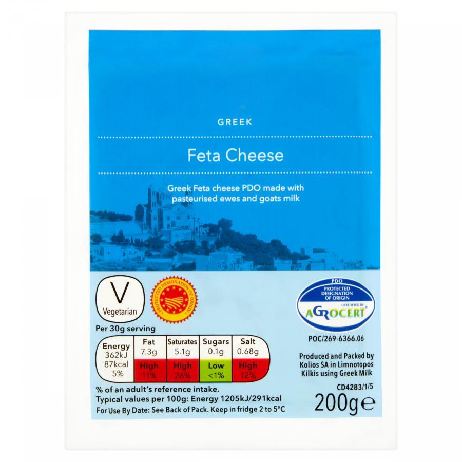 Greek Feta Cheese 200G (4680632664153)