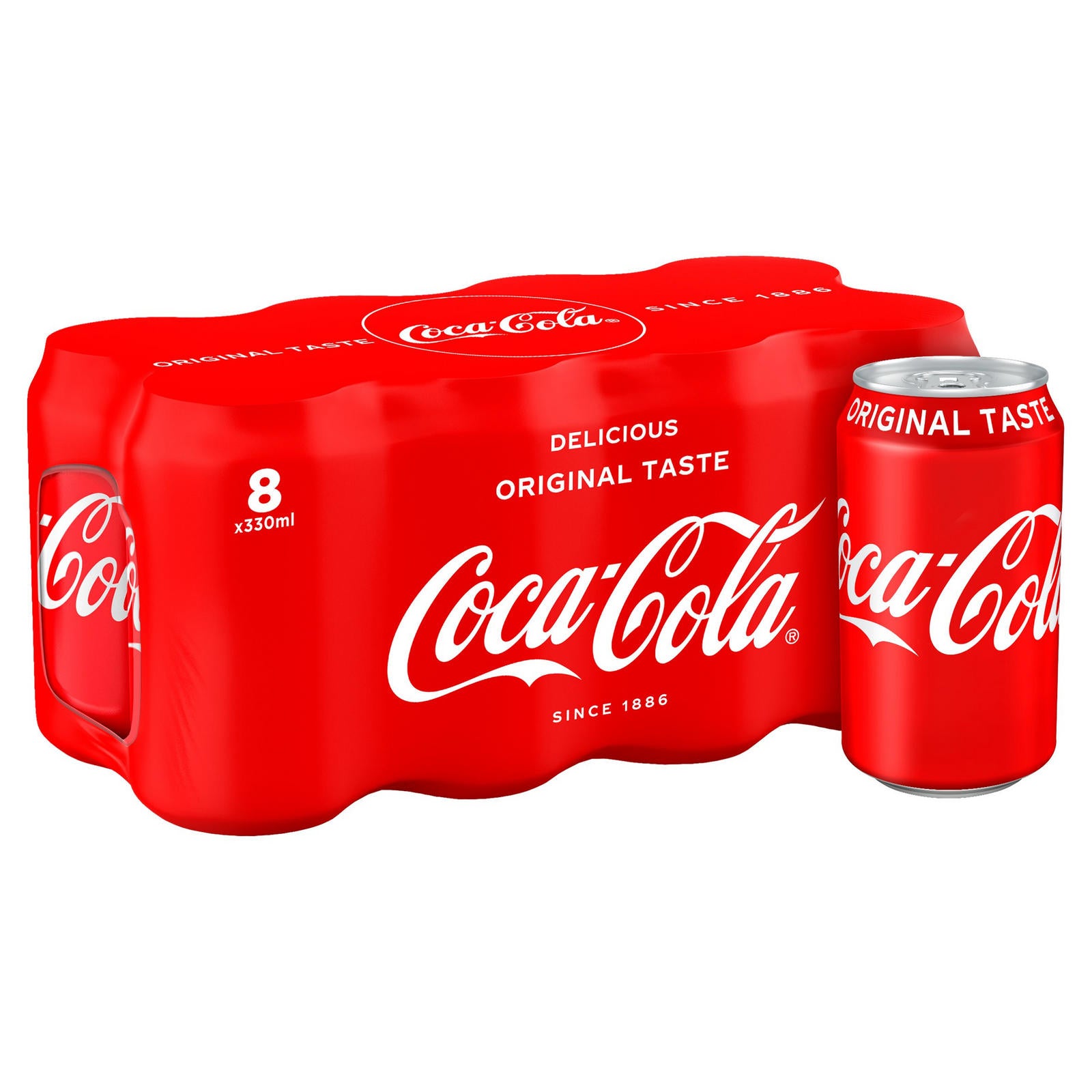 Coca-Cola Original Taste 8 x 330ml - Moo Local