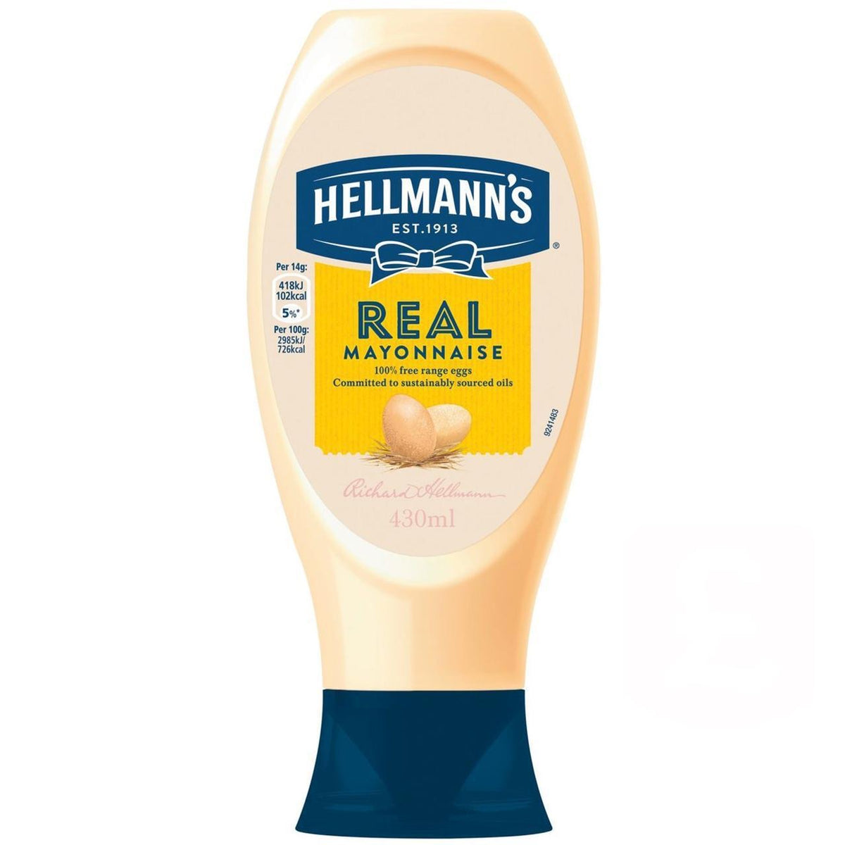 Hellmann's Real Squeezy Mayonnaise 430Ml (6568176353369)