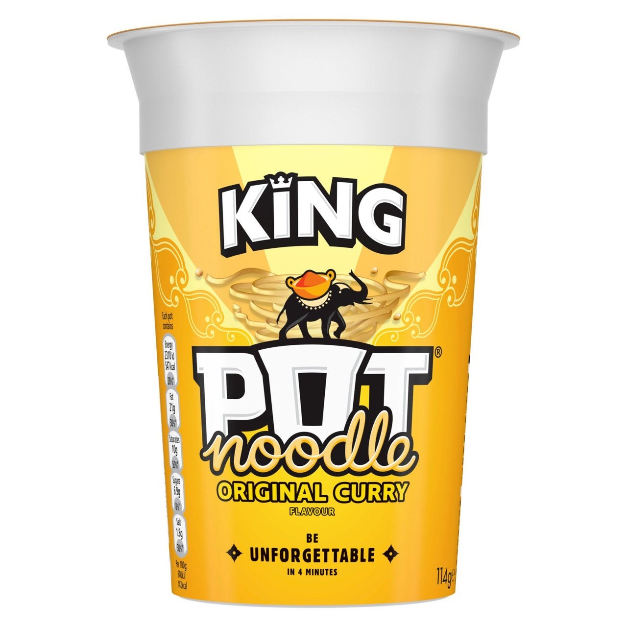 Pot Noodle King Original Curry 114G (6537516515417)