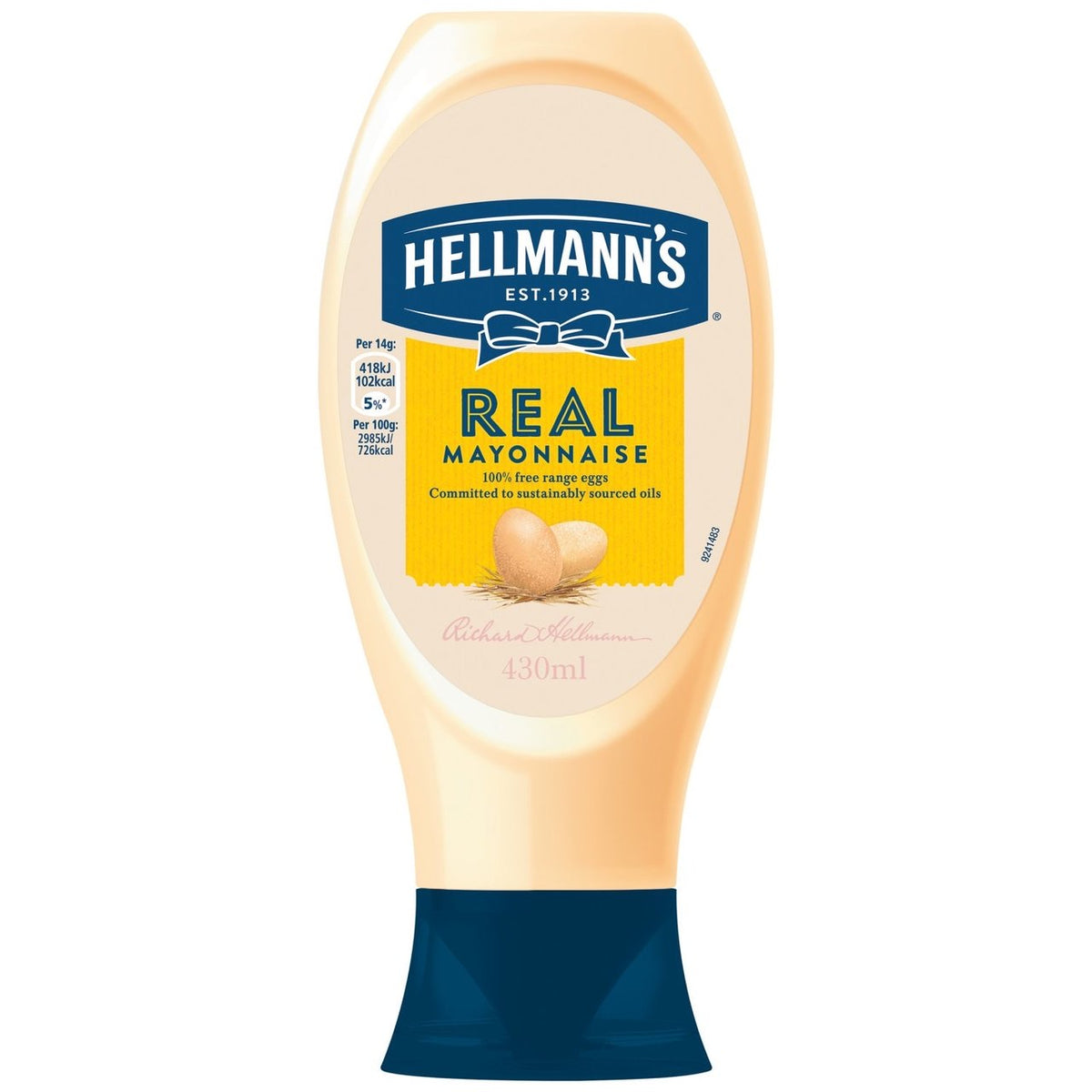 Hellmann's Real Squeezy Mayonnaise 430Ml (6568176353369)