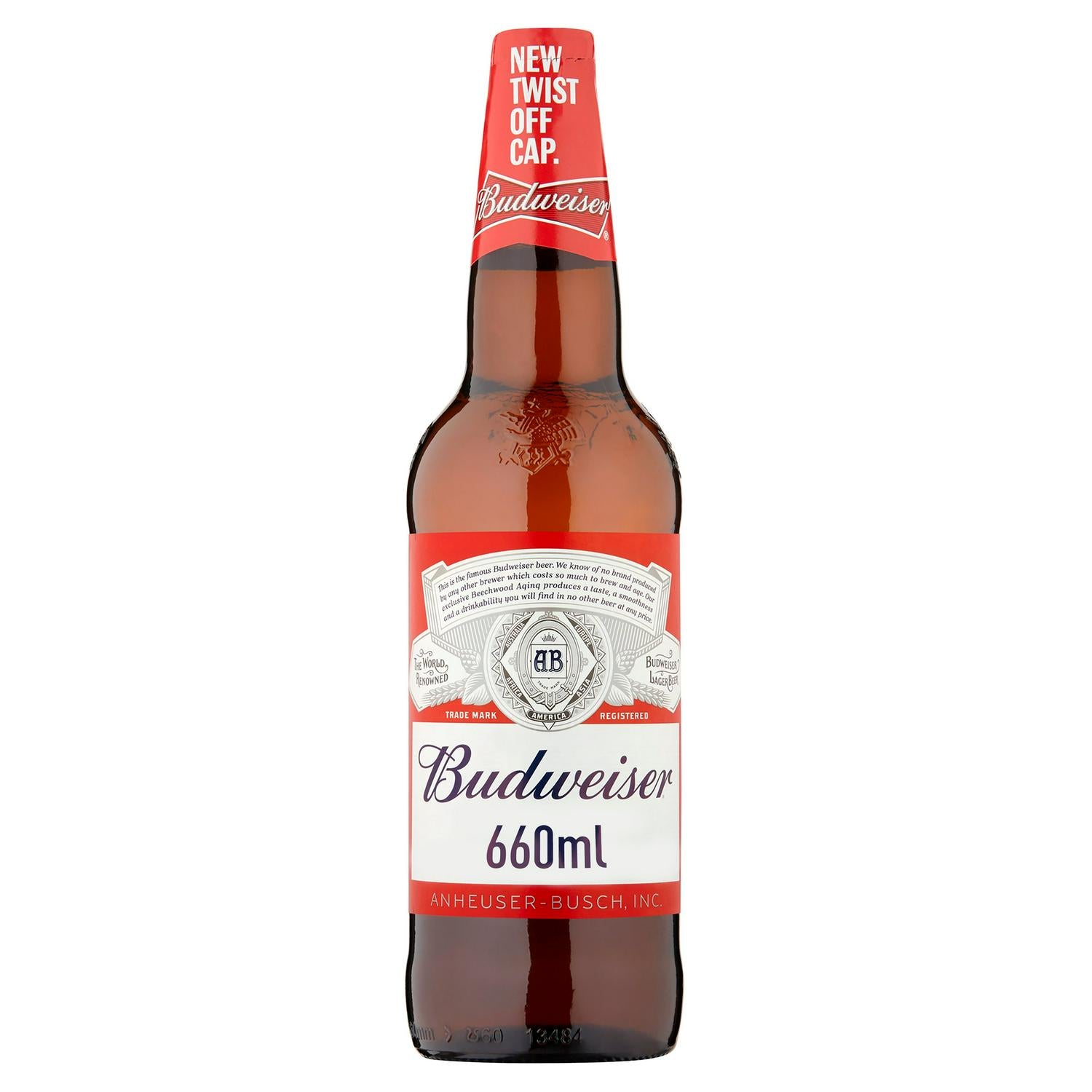 Budweiser Lager Beer Bottle 660ml (6682596999257)