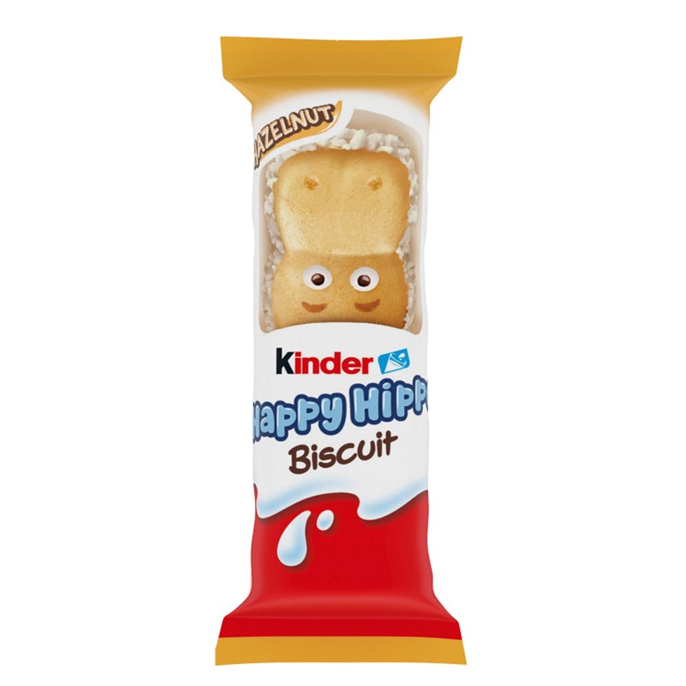 Kinder Happy Hippo Milk Chocolate and Hazelnut Biscuits Multipack 5 x 20.7g (103.5g) (6545126948953)