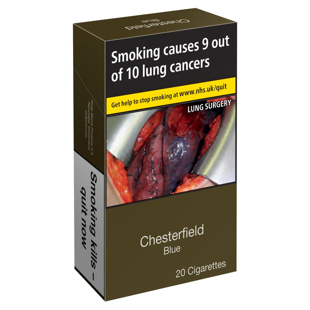 Chesterfield Blue King Size Cigarettes x 20 (6661107646553)