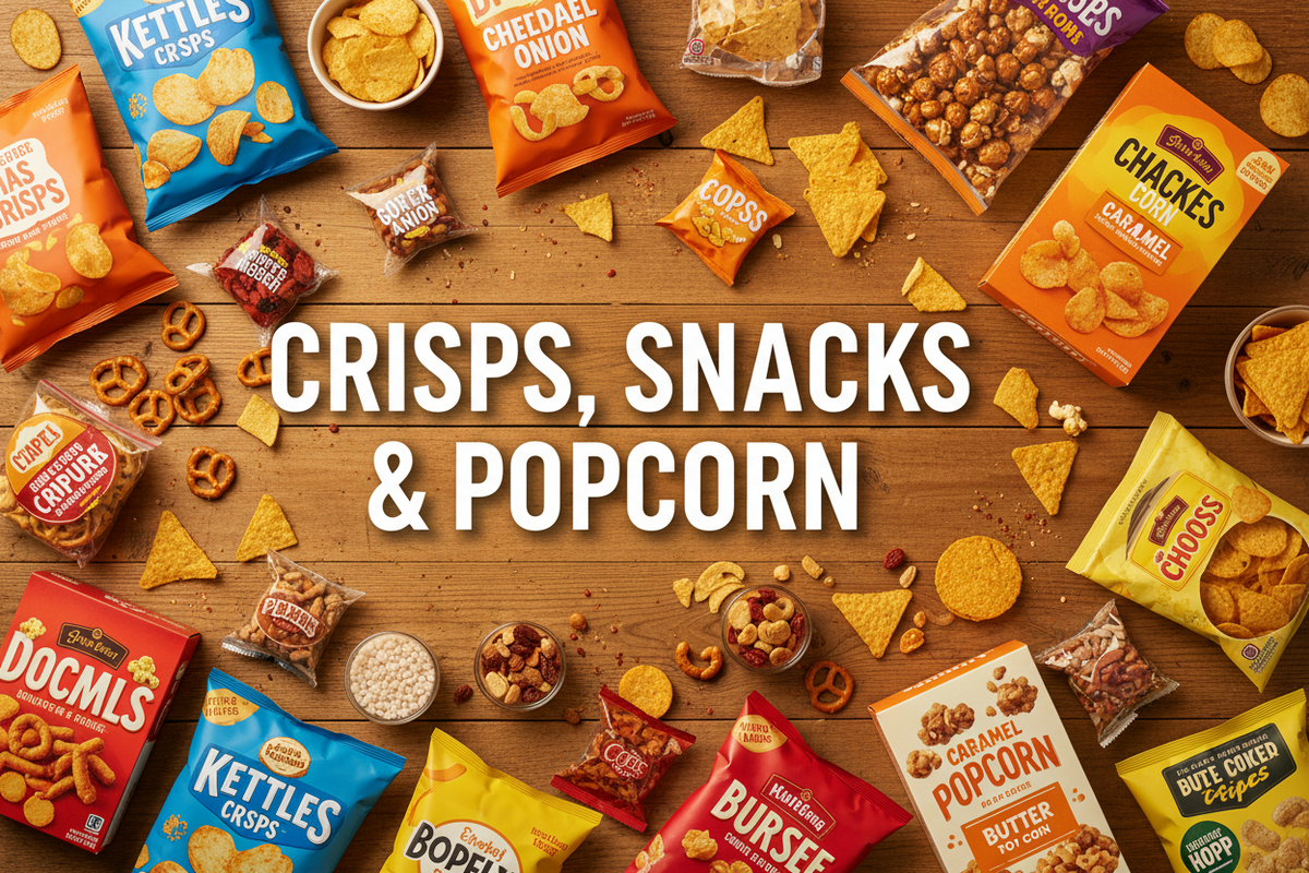 Crisps, Snacks & Popcorn