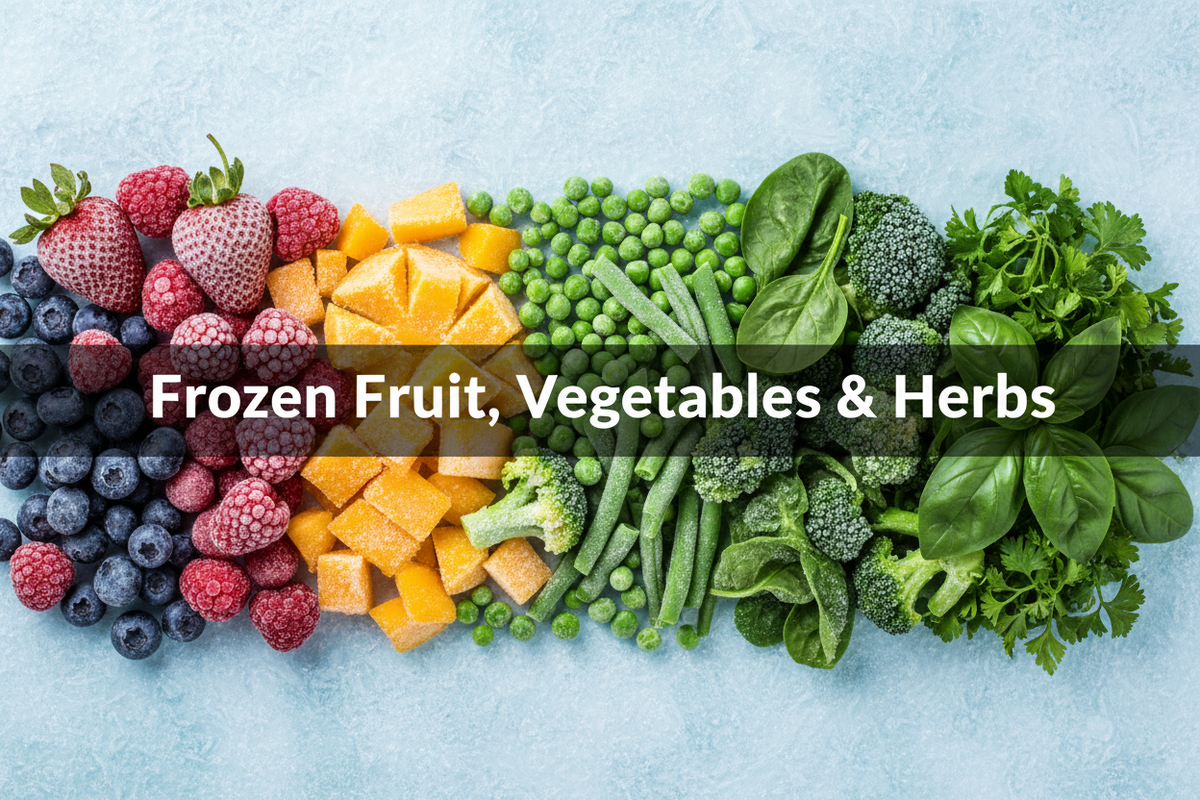 Frozen Fruit, Vegetables & Herbs