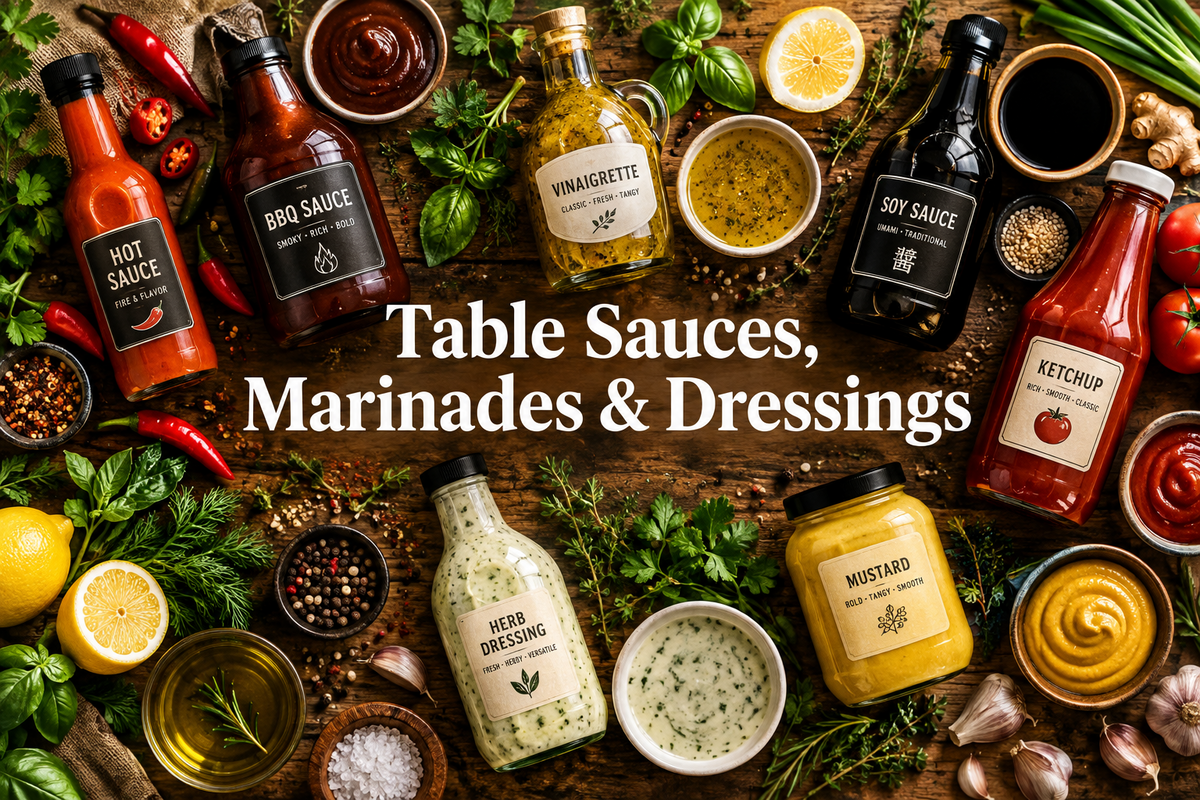 Table Sauces, Marinades & Dressings