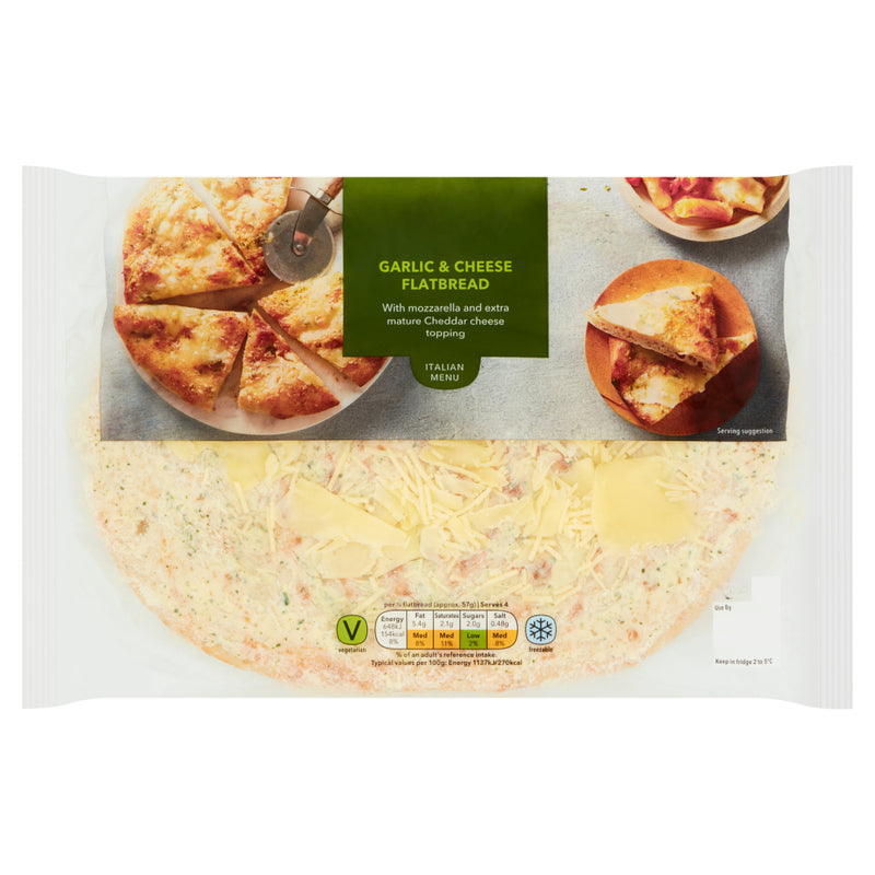 Cheese & Garlic Flatbread 224g