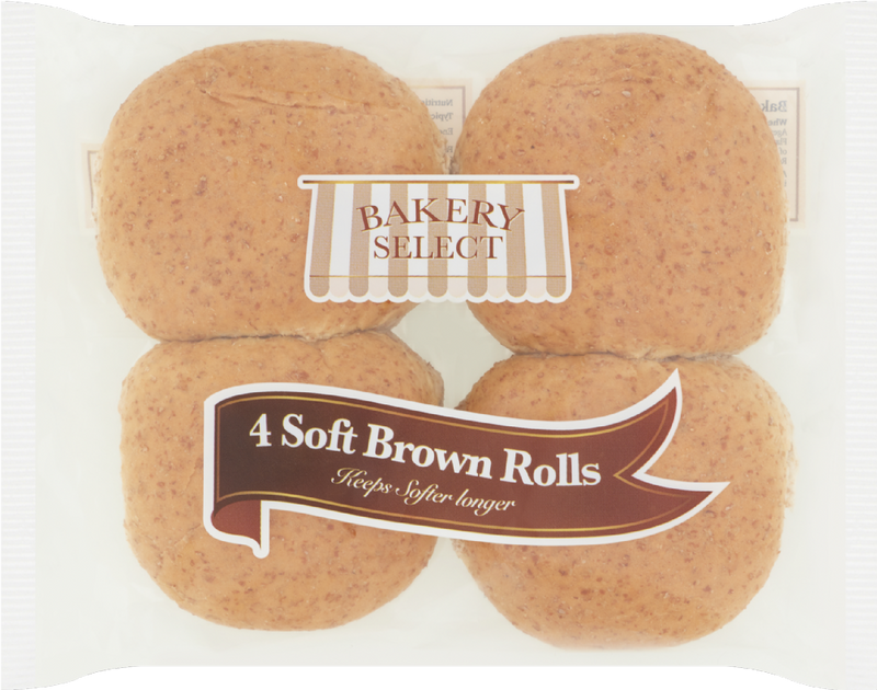 Soft Brown Rolls x4 [Retailer's Own Brand]