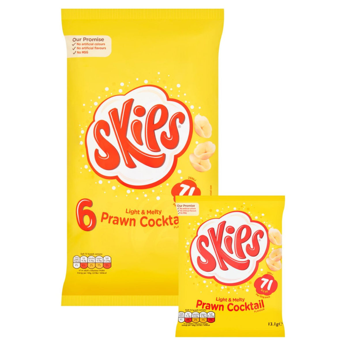 Skips Prawn Cocktail 6x13.1g