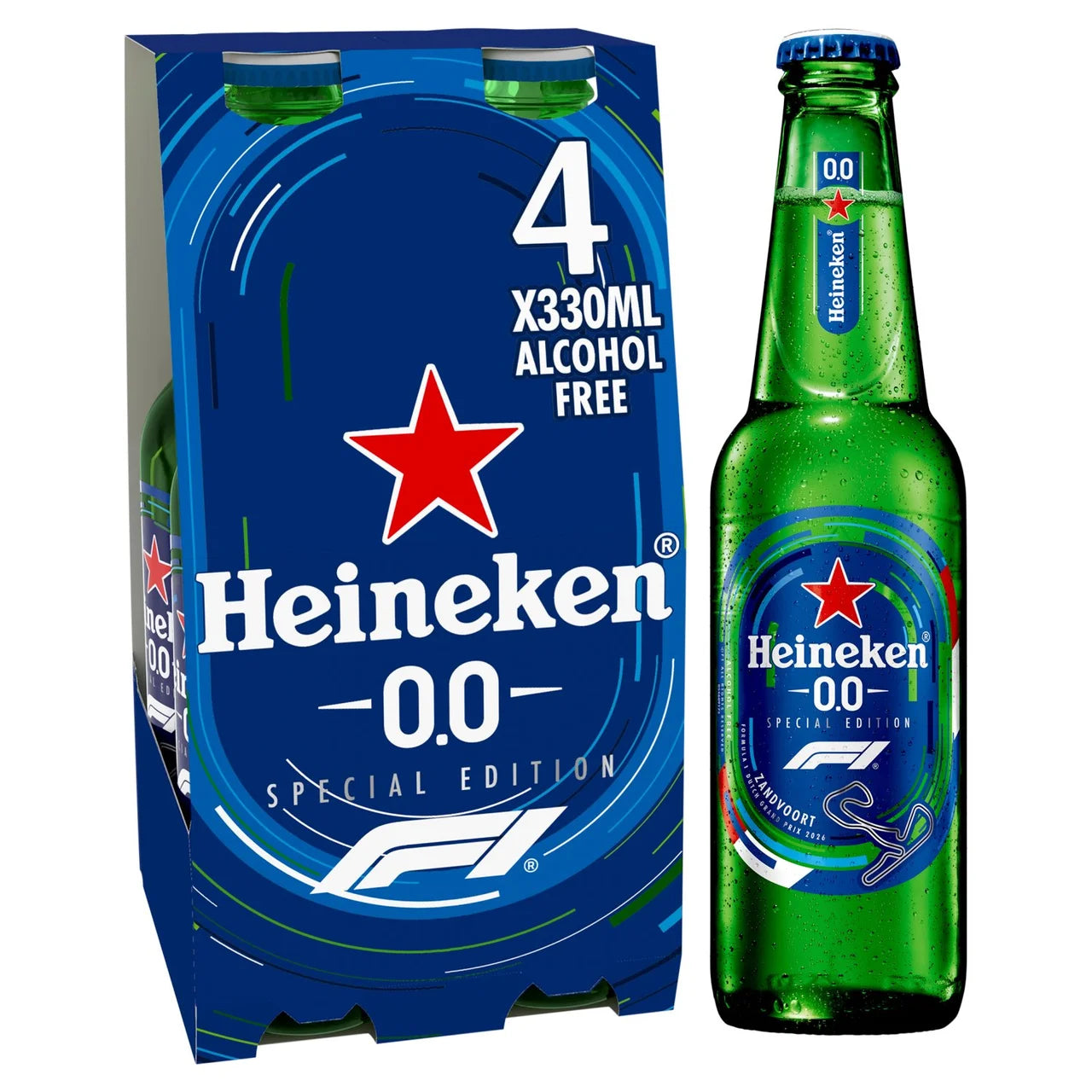 Heineken Alcohol Free Beer Bottles 4X330ml