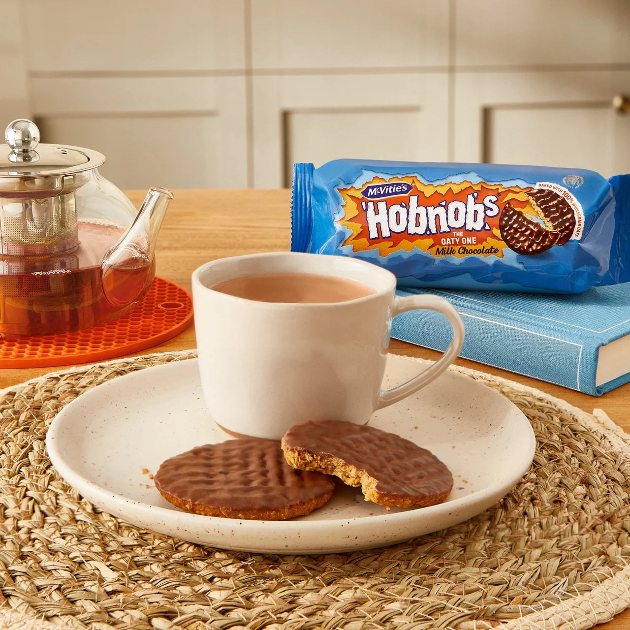 McVitie's Hobnob's The Oaty One Milk Chocolate Biscuits Twin Pack 2x262g