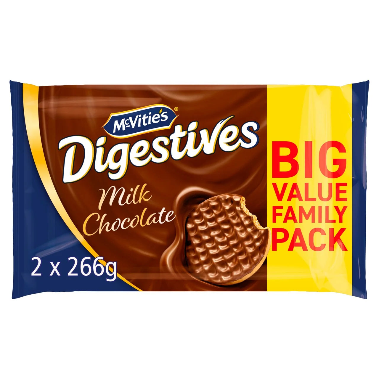 McVitie's Milk Chocolate Digestives Biscuits Twin Pack 2x266g