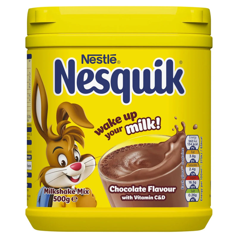 Nesquik Chocolate Flavoured Milkshake Powder Tub 500g