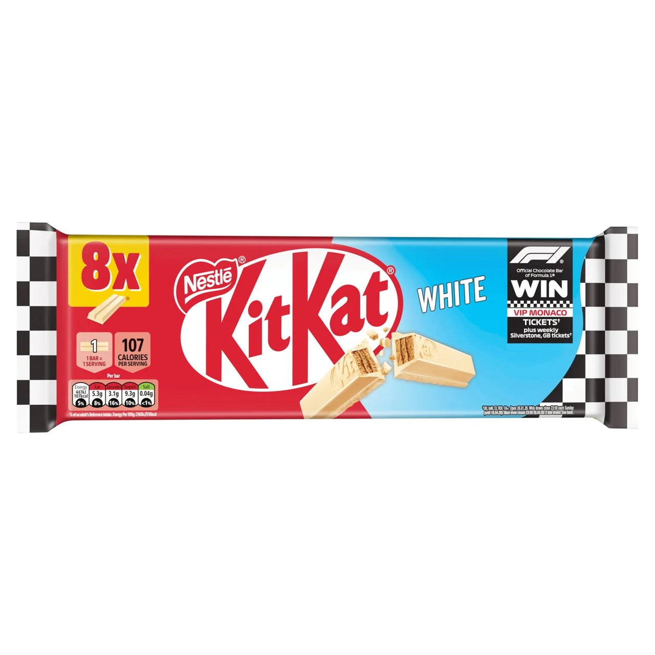 KitKat 2 Finger White Biscuit Bar Multipack 8 x 20.7g