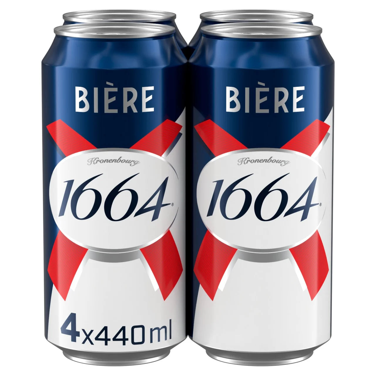 Kronenbourg 1664 Lager Beer Cans 4 x 440ml