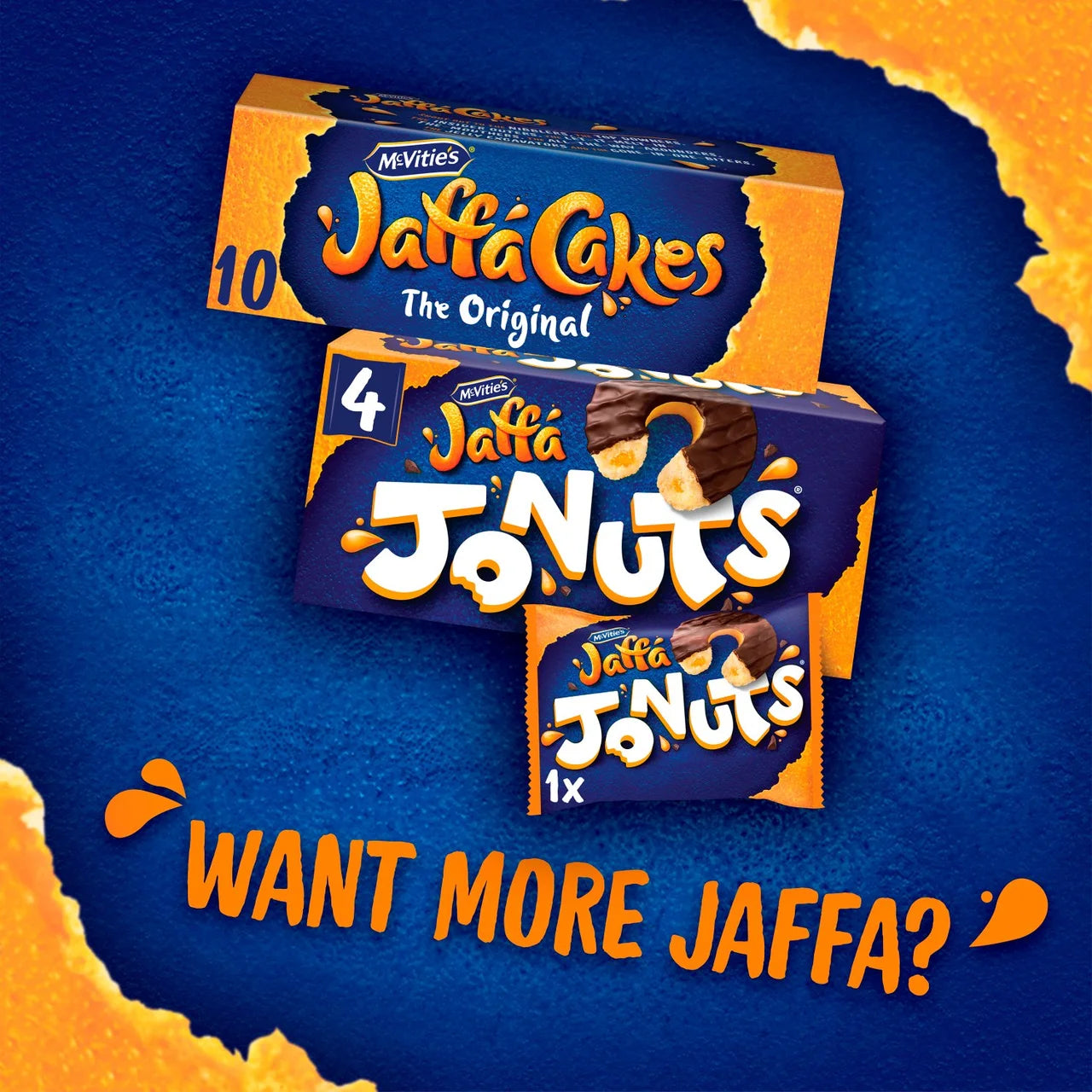 McVitie's Jaffa Cakes Original Jonuts Biscuits Multipack 4x43g