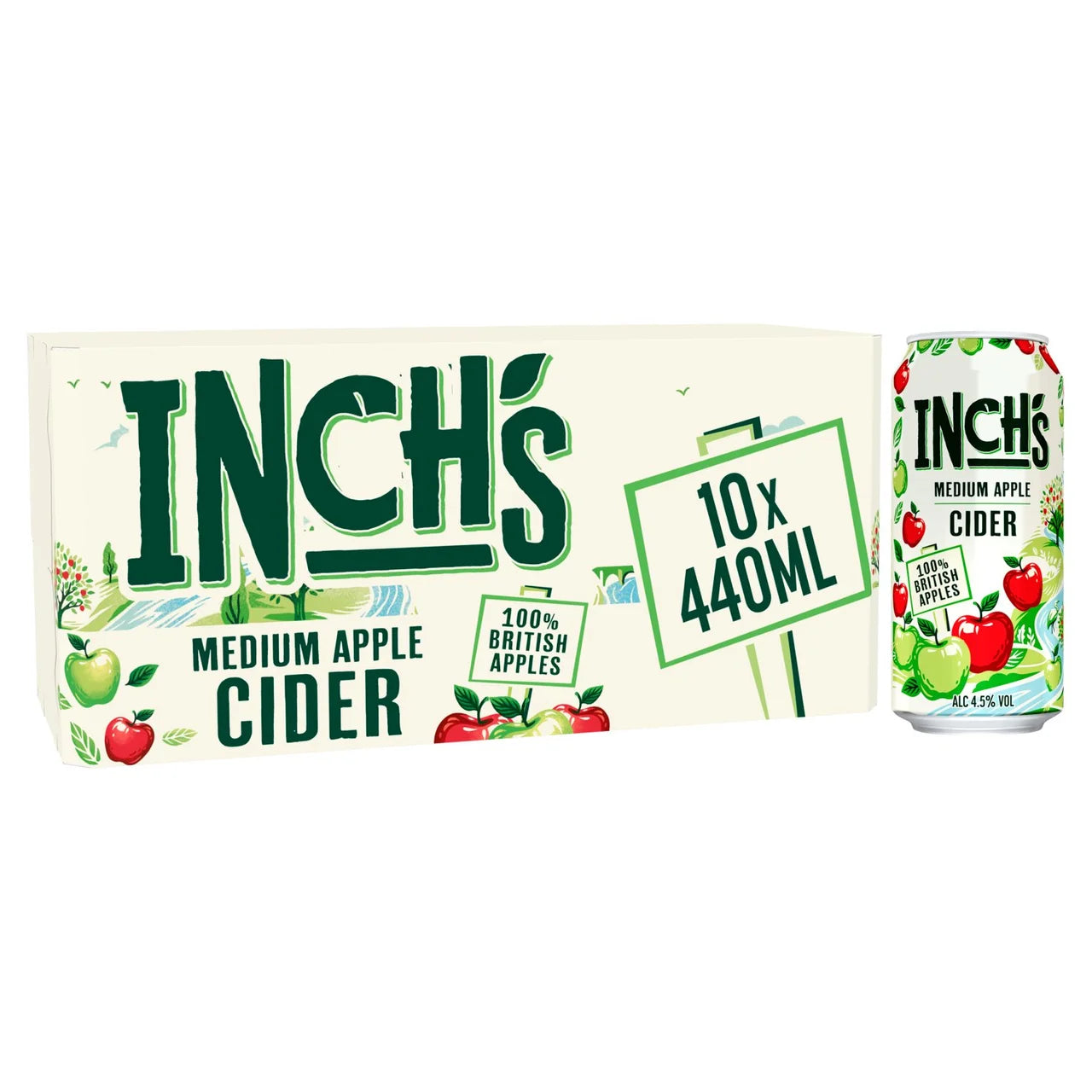 Inch's Medium Apple Cider Cans 10 x 440ml