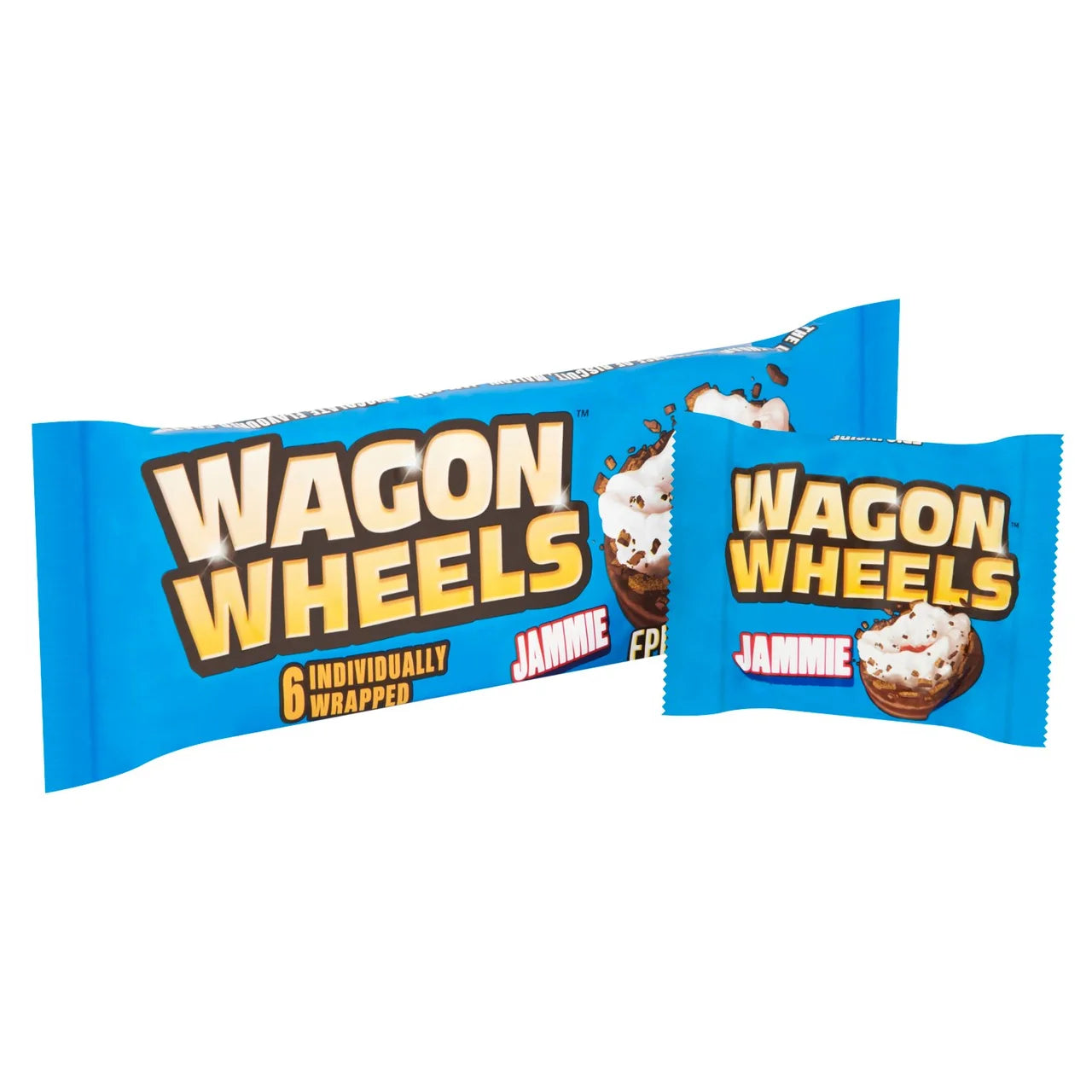 Wagon Wheels Jammie Chocolate Biscuit Bars x6