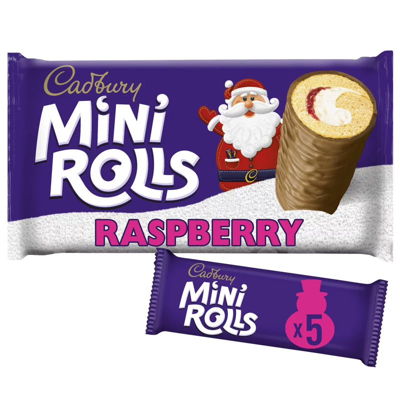 Cadbury Raspberry Mini Rolls Cakes x5