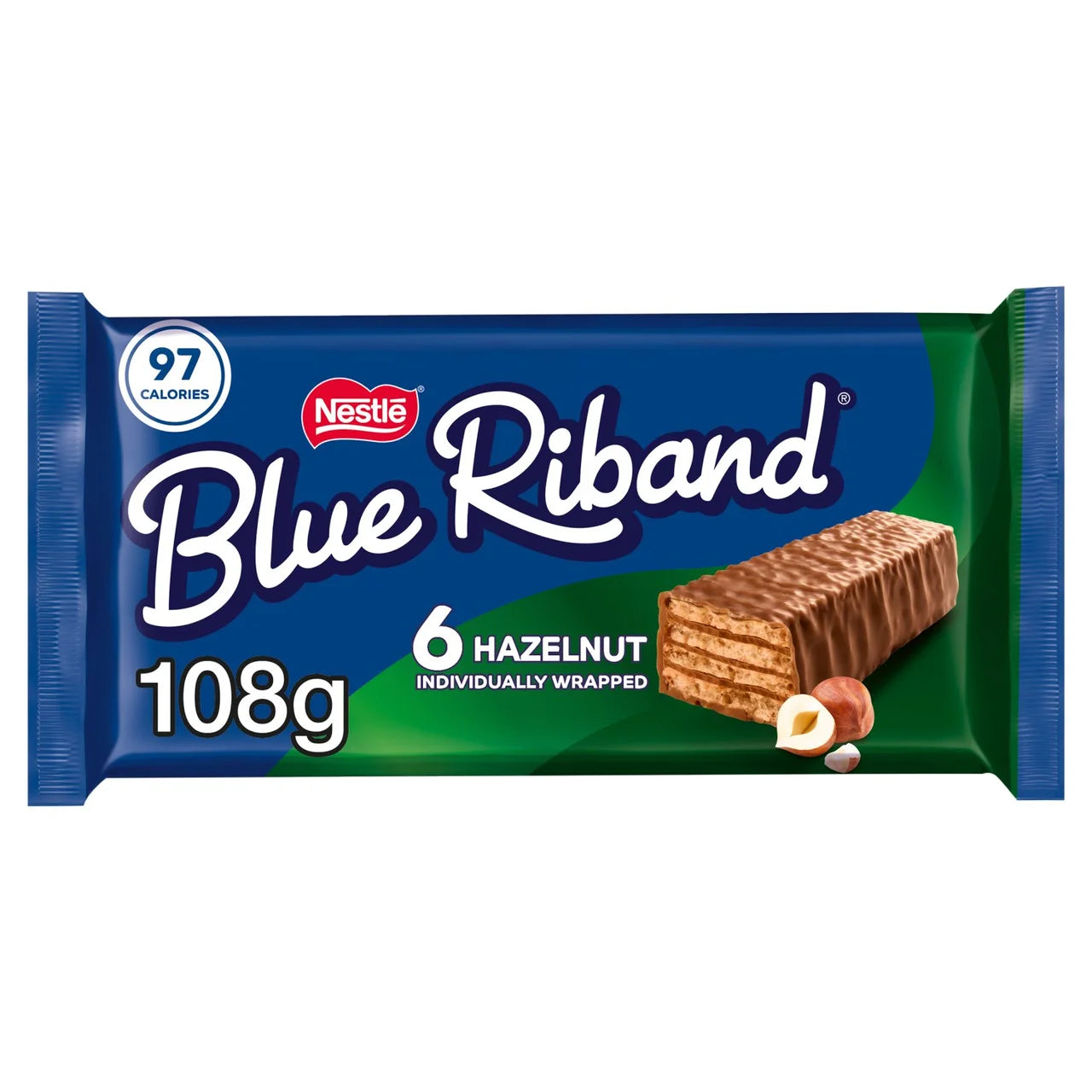 Blue Riband Hazelnut Wafer Biscuit Bar Multipack 6x18g