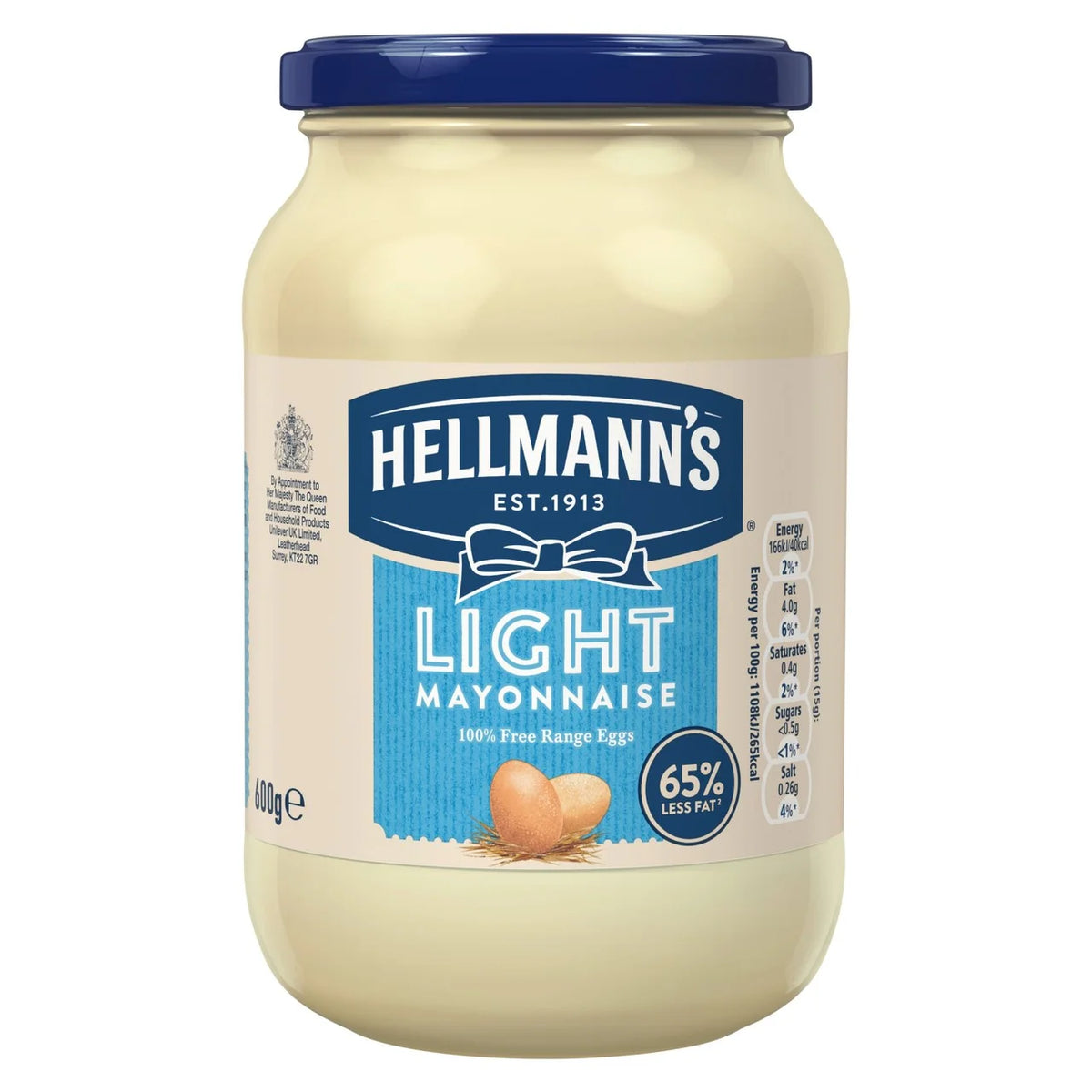 Hellmann's Light Mayonnaise Jar 600g