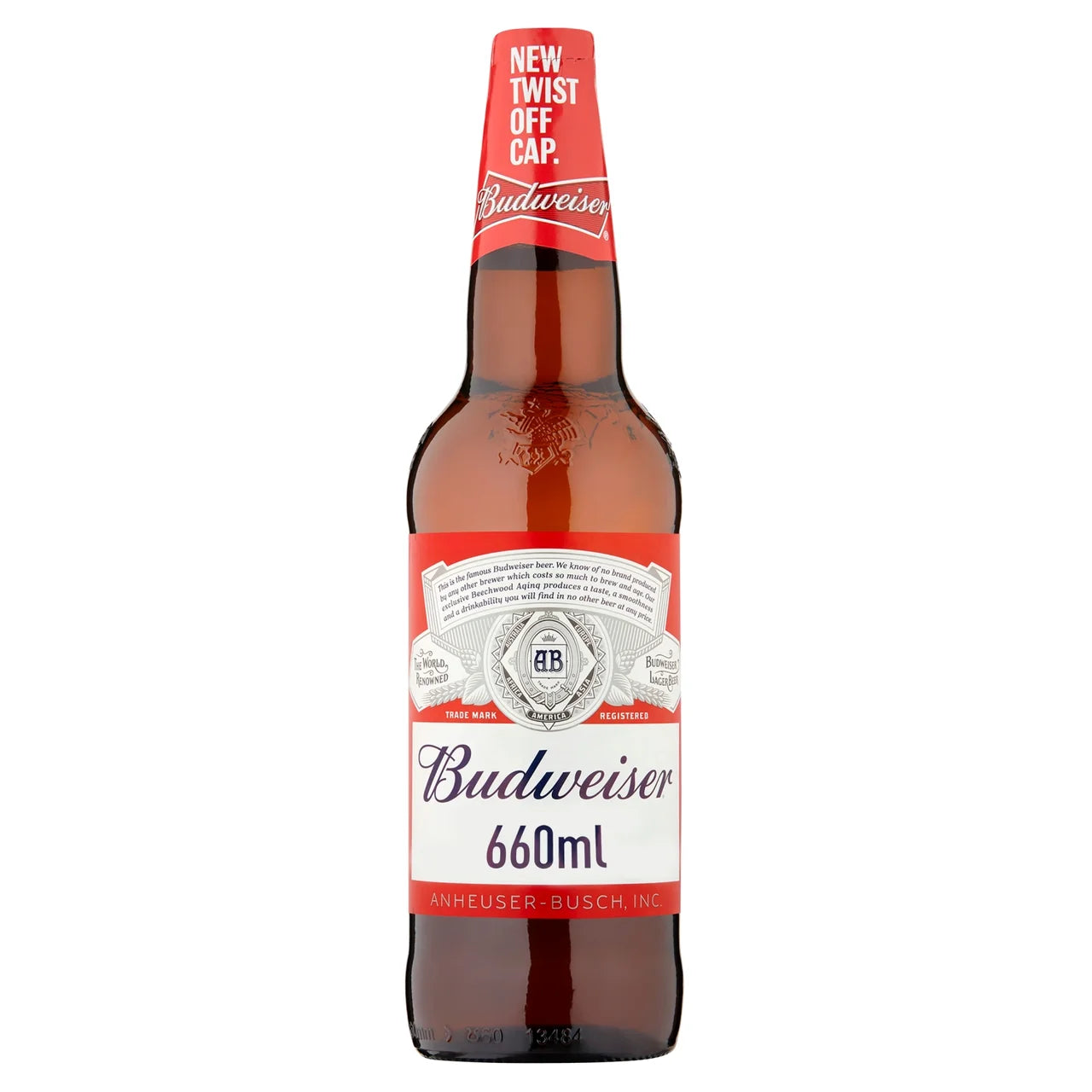 Budweiser Lager Beer Bottle 660ml