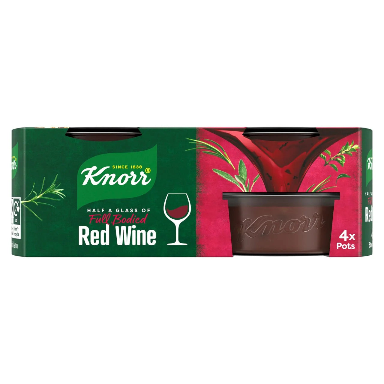 Knorr Red Wine Stock Pots 4x26g