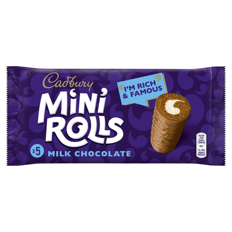 Cadbury Chocolate Mini Rolls Cakes x5