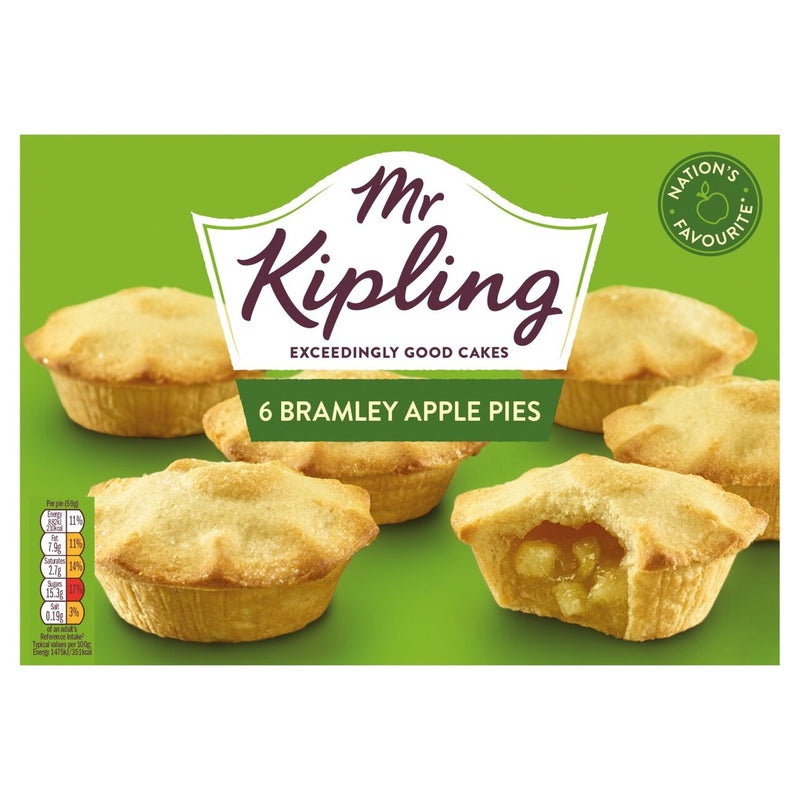 Mr Kipling Bramley Apple Pies x6