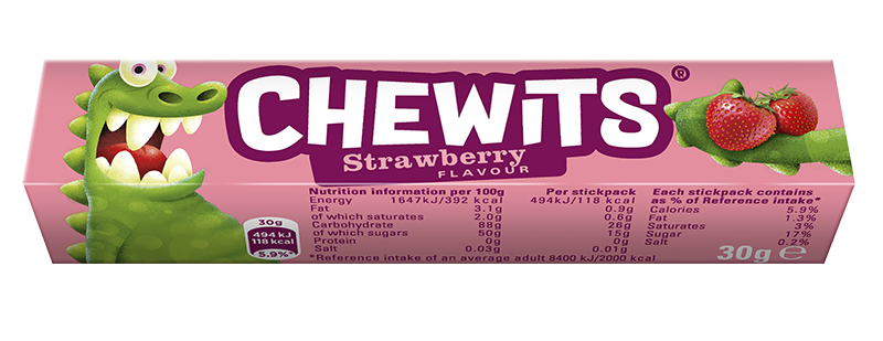 Chewits Strawberry Stickpack 30g - Moo Local