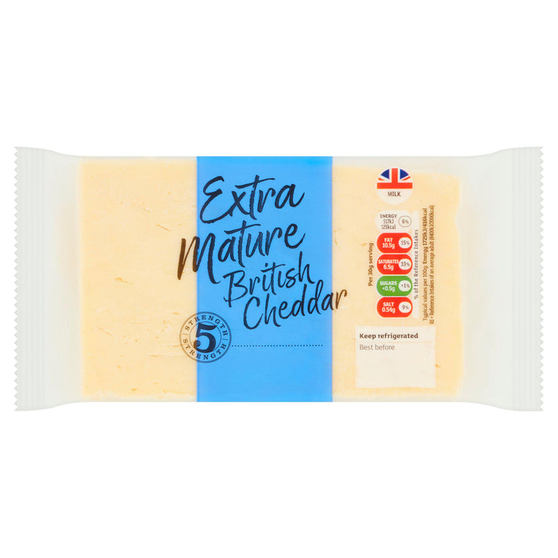 British Extra Mature Cheddar Cheese 400g