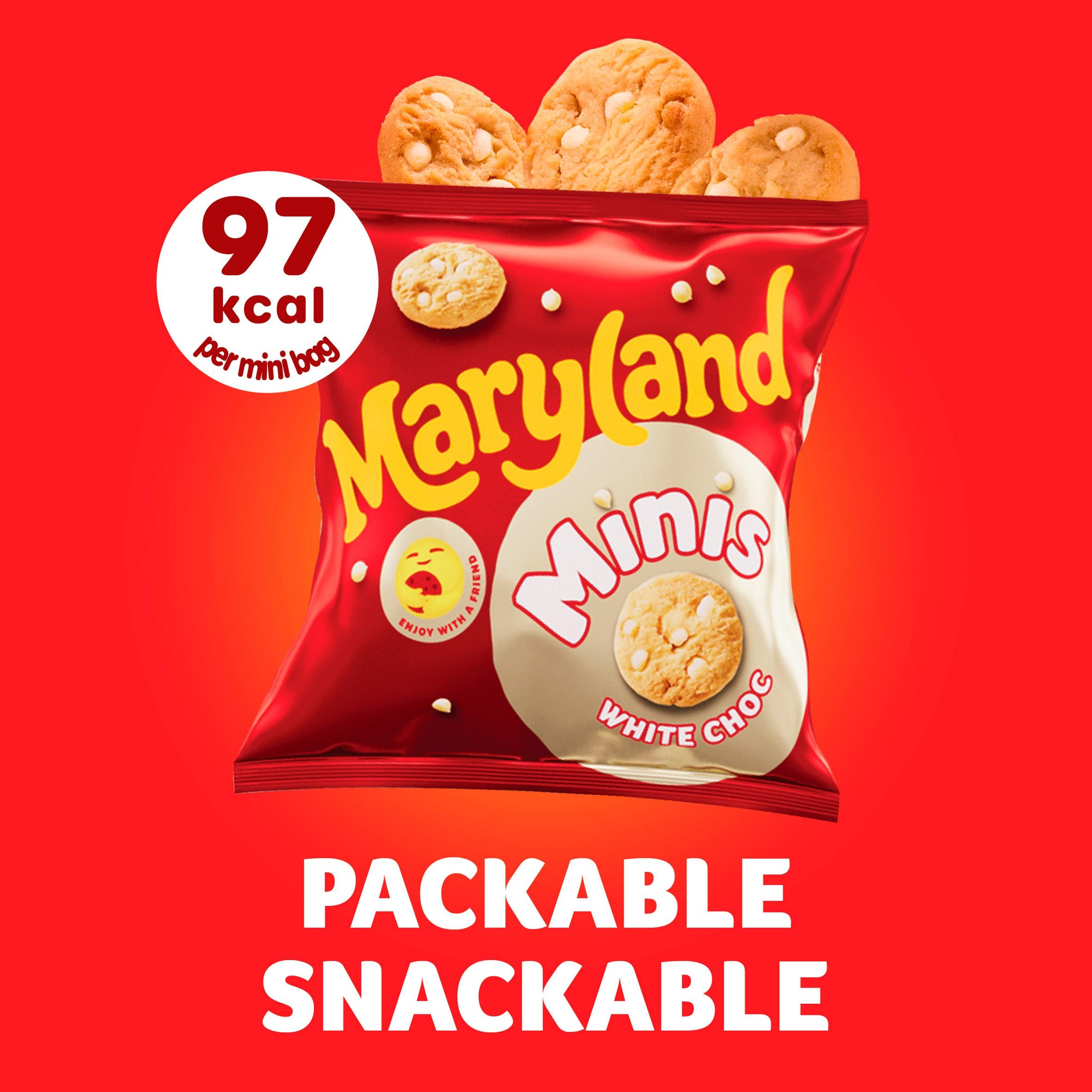 Maryland Minis White Chocolate Chip 6 Multipacks Cookies 118.8g
