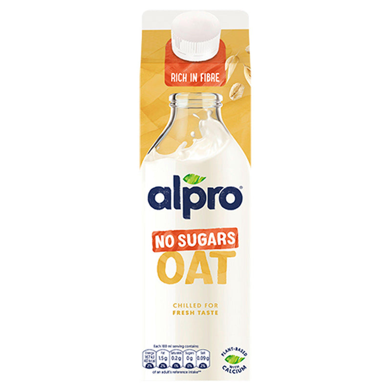 Alpro Oat Milk No Sugars Chilled Dairy Alternative 1 Litre