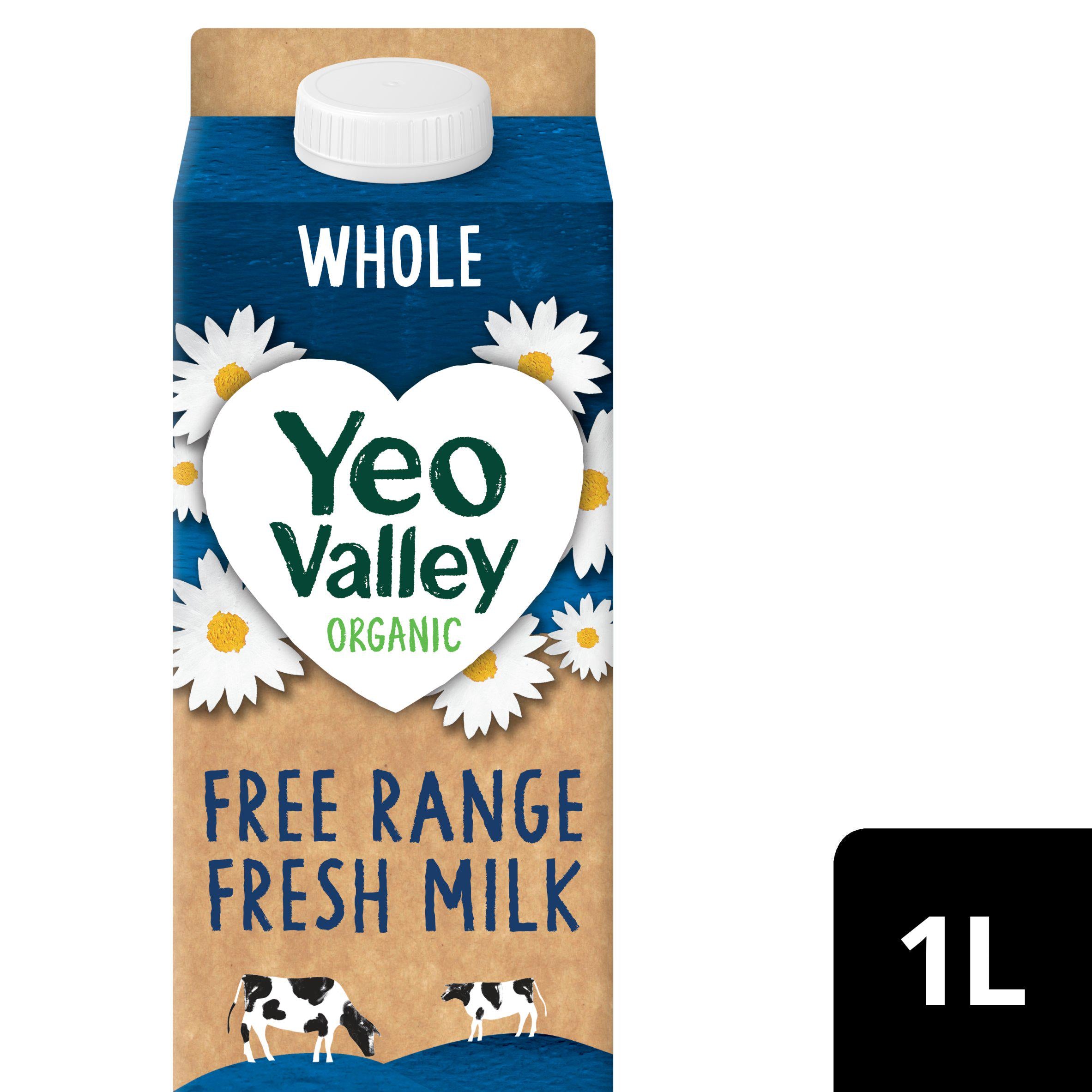 Yeo Valley Organic Free Range Whole Milk 1 Litre