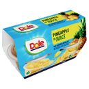 Dole Pineapple In Juice Fruit Snacks 4x113g