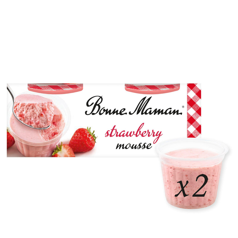 Bonne Maman Strawberry Mousse 2x70g