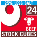 Oxo Reduced Salt Beef Stock Cubes x24