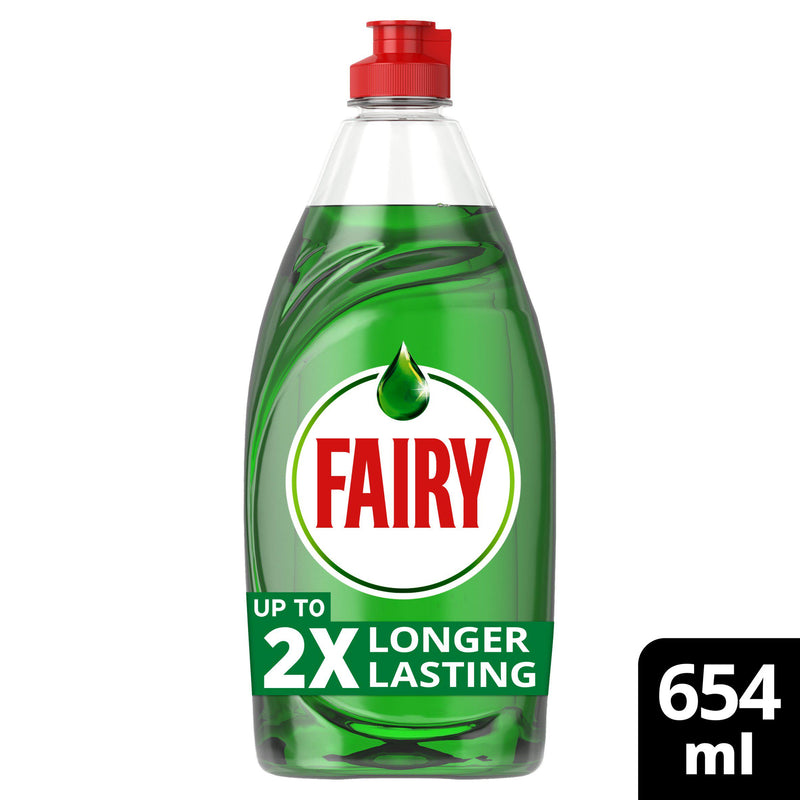 Fairy Original Green Washing Up Liquid with Lift Action 654ml