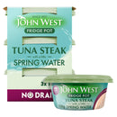 John West No Drain Fridge Pot Tuna Steak with a Little Spring Water 3 x 110g