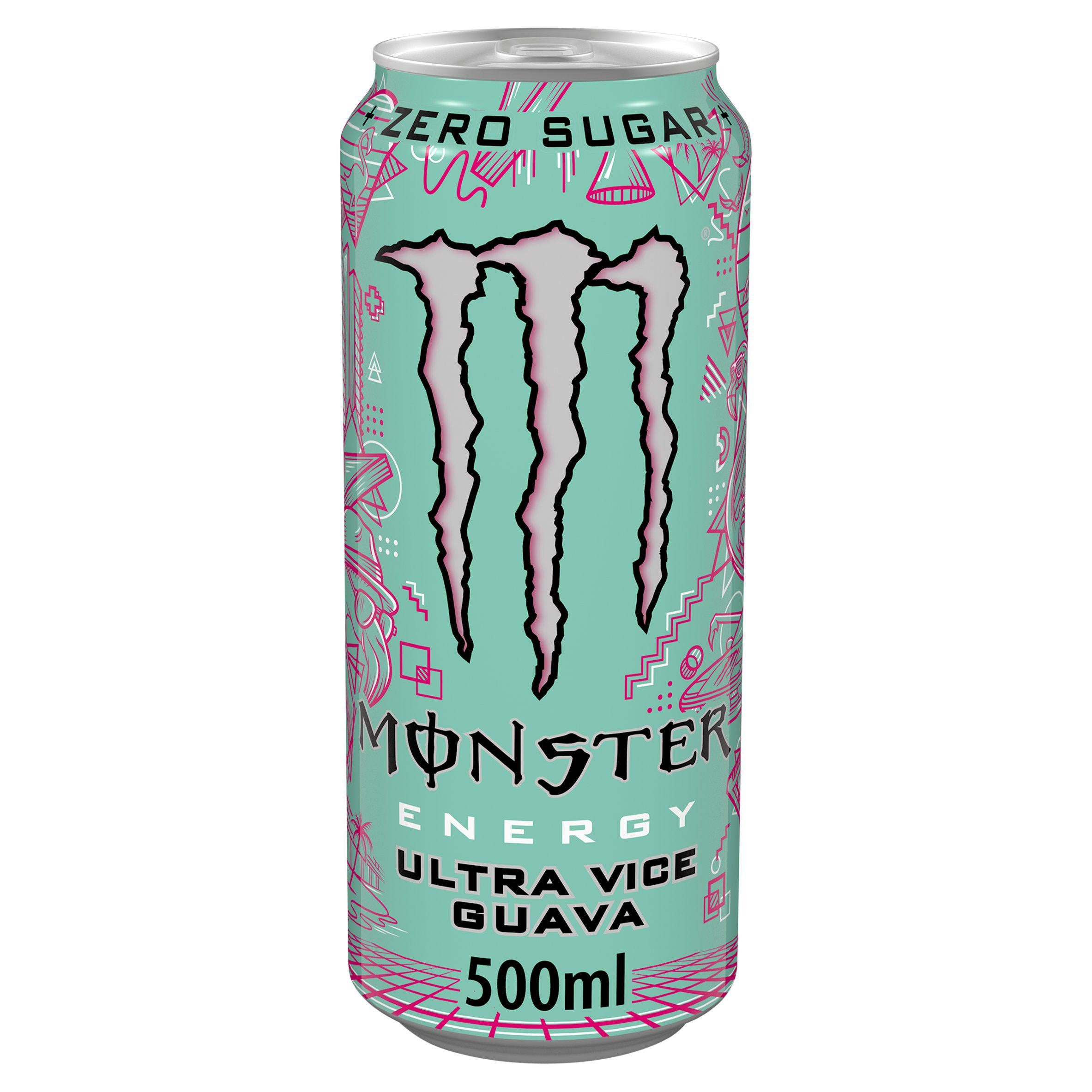 Monster Energy Ultra Vice Guava Zero Sugar Drink Can 500ml