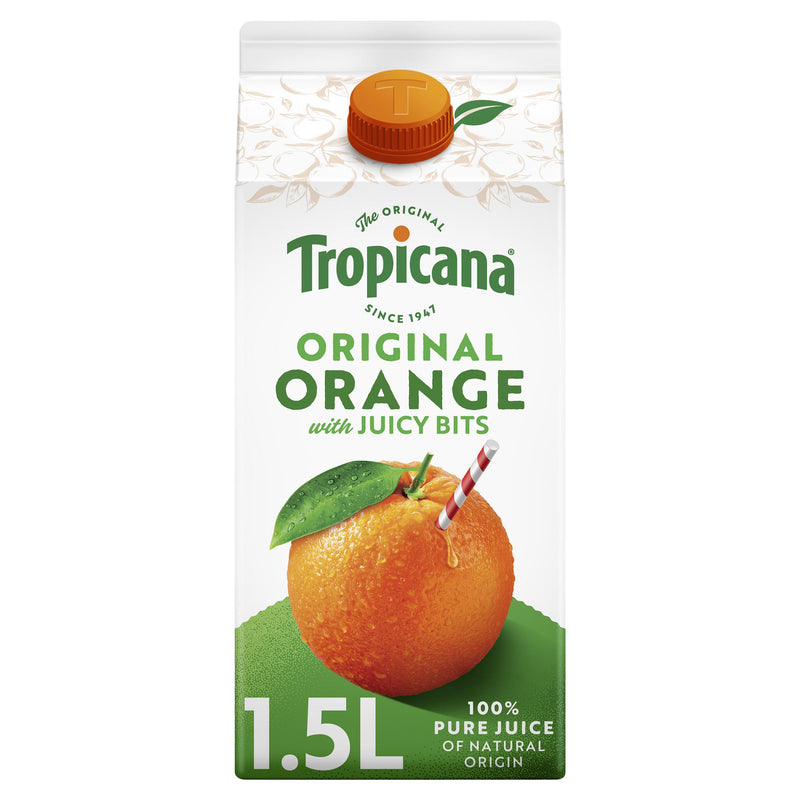 Tropicana Original Orange Fruit Juice with Bits 1.5 Litre