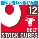 Oxo Reduced Salt Beef Stock Cubes x12